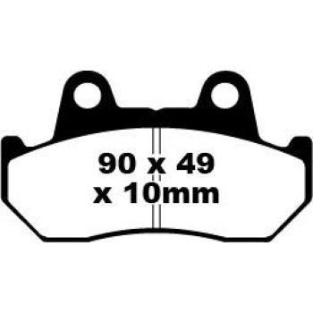 BRAKE PAD VEE SEMISNTRD