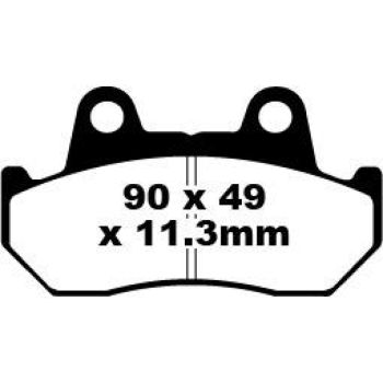 BRAKE PAD VEE SEMISNTRD