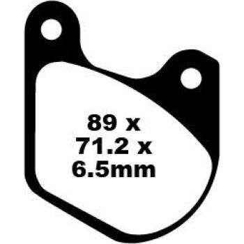 BRAKE PAD VEE SEMISNTRD