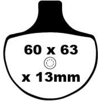 BRAKE PAD VEE SEMISNTRD