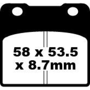 BRAKE PAD VEE SEMISNTRD