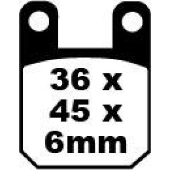 BRAKE PAD VEE SEMISNTRD