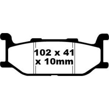 BRAKE PAD VEE SEMISNTRD