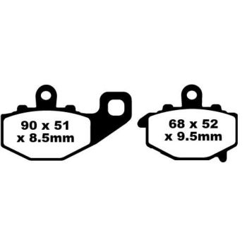 BRAKE PAD VEE SEMISNTRD