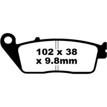 BRAKE PAD VEE SEMISNTRD