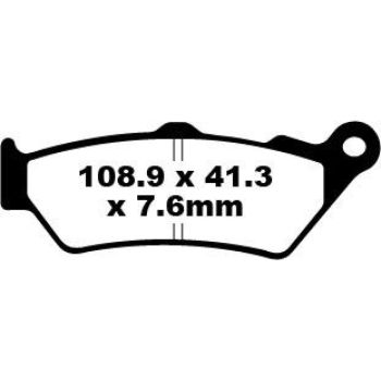 BRAKE PAD VEE SEMISNTRD