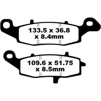 BRAKE PAD VEE SEMISNTRD
