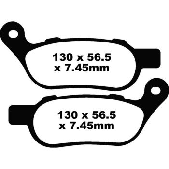 BRAKE PAD VEE SEMISNTRD