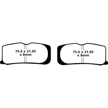 BRAKE PAD VEE SEMISNTRD