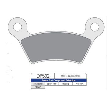 BRAKE PAD SINTRD DP532
