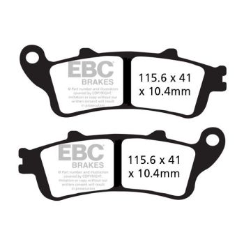 BRAKE PAD VEE SEMISNTRD