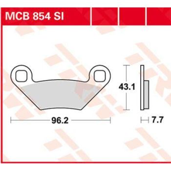 BRAKE PAD SINTER OFFROAD