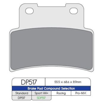 BRAKE PAD SINTRD DP517