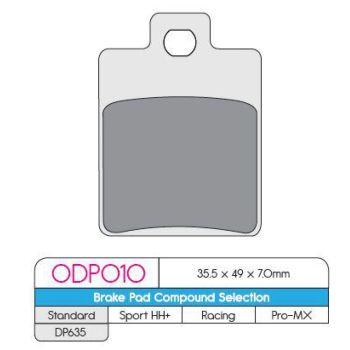 BRAKE PAD ORG DP ODP010