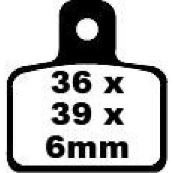 BRAKE PAD CARBON TT DIRT