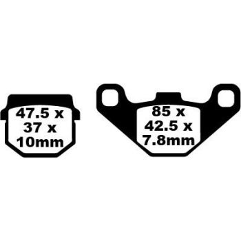 BRAKE PAD CARBON TT DIRT