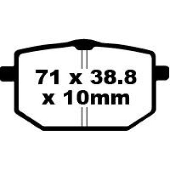 BRAKE PAD FA SER ORGANIC