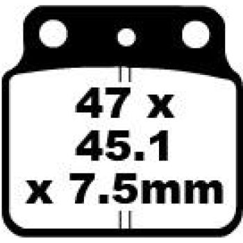 BRAKE PAD CARBON TT DIRT