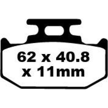 BRAKE PAD CARBON TT DIRT