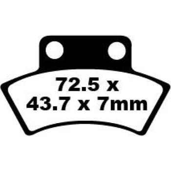 BRAKE PAD CARBON TT DIRT