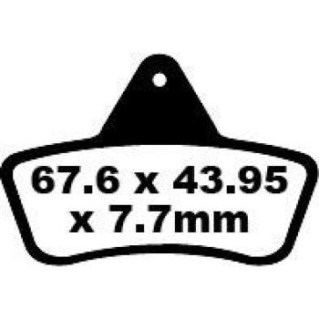 BRAKE PAD CARBON TT DIRT