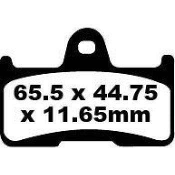 BRAKE PAD CARBON TT DIRT