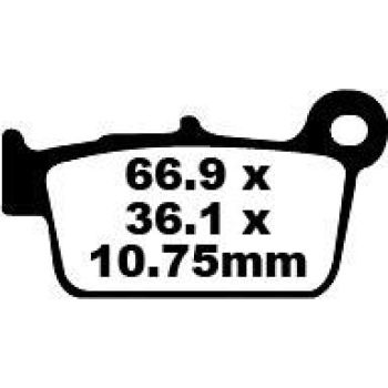 BRAKE PAD CARBON TT DIRT