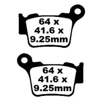 BRAKE PAD CARBON TT DIRT