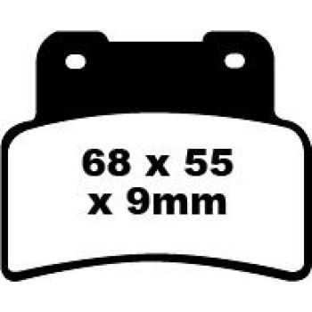 BRAKE PAD FA SER ORGANIC