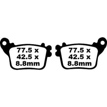 BRAKE PAD FA SER ORGANIC