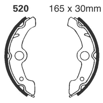 BRAKE SHOE GROOVED