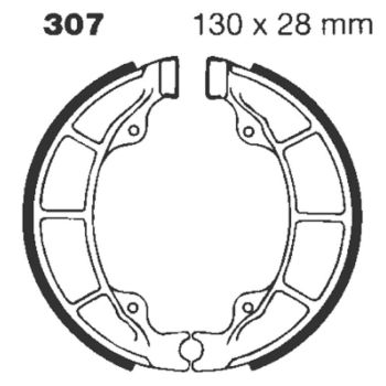 BRAKE SHOE GROOVED