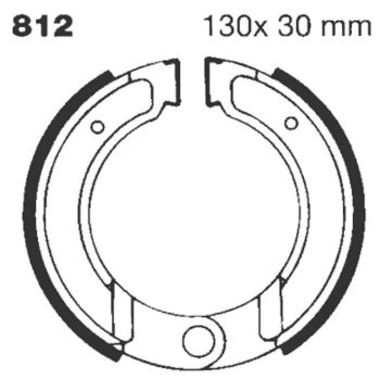 BRAKE SHOE GROOVED