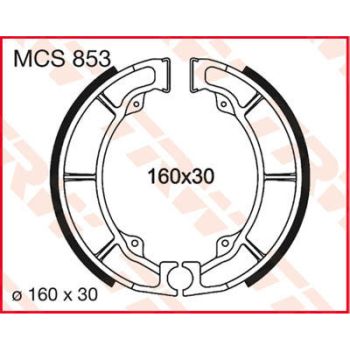 BRAKE SHOES TRW MCS853