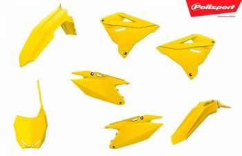 Polisport plastic kit Suzuki RM125/250 (01-08) Restyling 19 style keltainen (1)