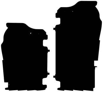 Polisport radiator louvers KX450F 16-18 Black