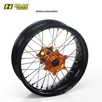 Haan wheel SX&SXF&EXC MODELS 95-16 17-5,00 BLACK RIM/ORANGE HUB
