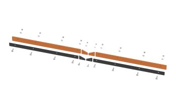 Lumesaha kummitera (polüuretaan) V-sahale 180cm