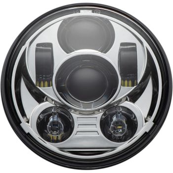 5.75 LED HEADLAMP - CHROME ECE