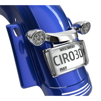 FRAME LP W/LEDS CHR/SMK