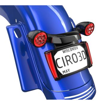 FRAME LP W/LEDS BLK/RED