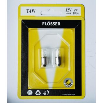 BULB T4W 12V 4W BA9S 10PK