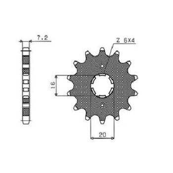 DRIVE SPROCKET 428 14T