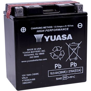 BATTERY YUASA MF YTX20CH-BS