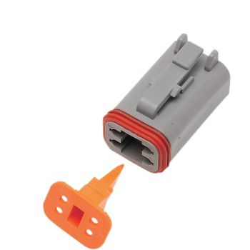 PLUG DEUTSCH GREY 4 PIN