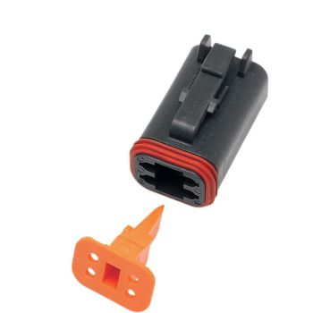 PLUG DEUTSCH BLACK 4 PIN