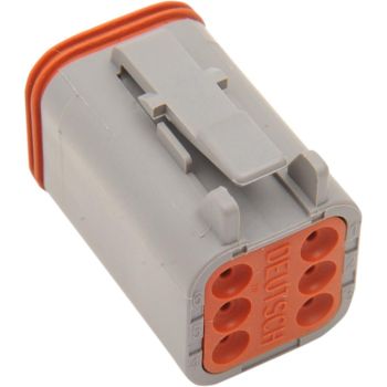 PLUG DEUTSCH GREY 6 PIN