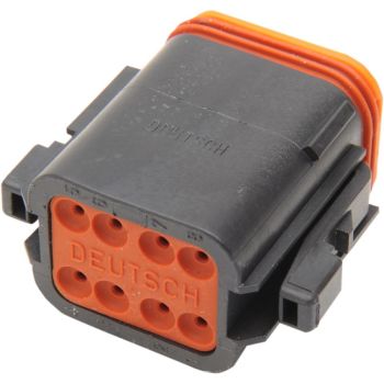 PLUG DEUTSCH BLACK 8 PIN