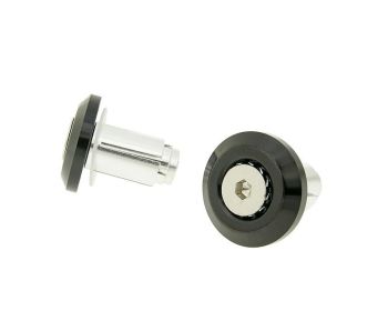 handlebar / bar end weights anti-vibration Mini CNC - milled black = 49646