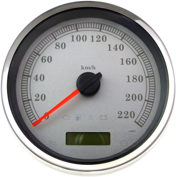 SPEEDOMETER SILVER KPH 5